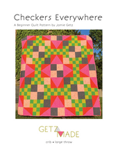 Load image into Gallery viewer, Checkers Everywhere Quilt Pattern