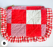 Load image into Gallery viewer, Quilted Ruffle Pouches