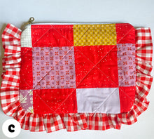 Load image into Gallery viewer, Quilted Ruffle Pouches