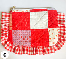 Load image into Gallery viewer, Quilted Ruffle Pouches