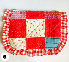 Load image into Gallery viewer, Quilted Ruffle Pouches