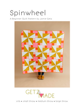Load image into Gallery viewer, Spinwheel Quilt Pattern