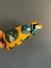 Load image into Gallery viewer, Teddy and the Bears in Goldenrod Topknot Headband
