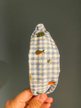 Load image into Gallery viewer, Rifle Paper Co Farmhouse Gingham Topknot Headband
