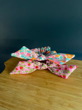 Load image into Gallery viewer, Liberty Strawberries and Cream Bow Scrunchie
