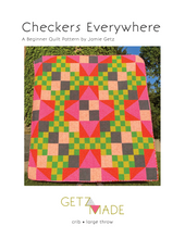 Load image into Gallery viewer, Checkers Everywhere Quilt Pattern
