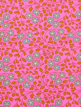 Load image into Gallery viewer, Aziza Neon Pink Floral Topknot Headband
