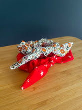Load image into Gallery viewer, Pumpkin Blossom Bow Scrunchie
