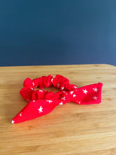 Load image into Gallery viewer, Starry in Ladybug Bow Scrunchie
