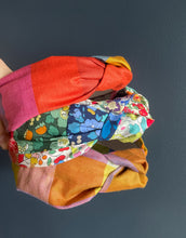 Load image into Gallery viewer, Poolside Stripe in Peony Topknot Headband
