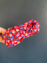 Load image into Gallery viewer, Strawberries and Cream in Red Topknot Headband
