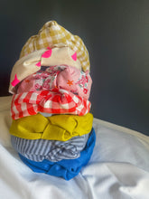 Load image into Gallery viewer, Quackers in Neon Pink Topknot Headband
