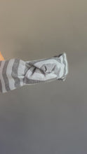 Load and play video in Gallery viewer, Sun Stripes in Nightfall Topknot Headband
