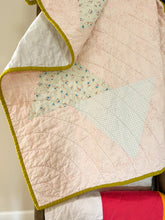 Load image into Gallery viewer, Light Pink Crib Size Acute Duo Quilt
