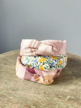 Load image into Gallery viewer, Daisy Fields in Cream Metallic Rifle Paper Co Topknot Headband

