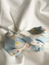 Load image into Gallery viewer, Starry and Blue Quilted Topknot Headband
