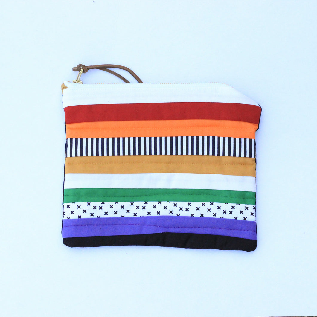 Small Rainbow Zippered Pouch